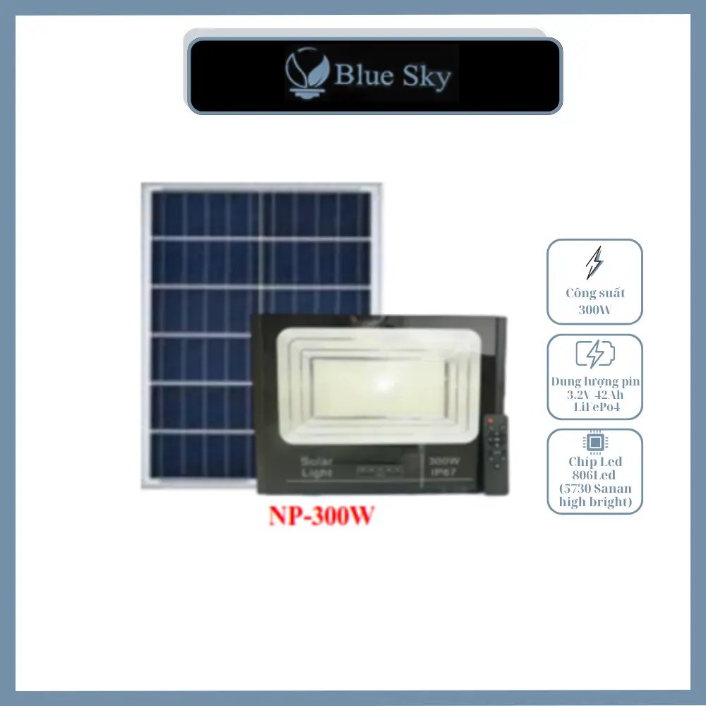 ĐÈN NĂNG LƯỢNG MẶT TRỜI - BLUESKY BLS-NP300 ĐÈN NĂNG LƯỢNG MẶT TRỜI, BLUESKY BLS-NP300