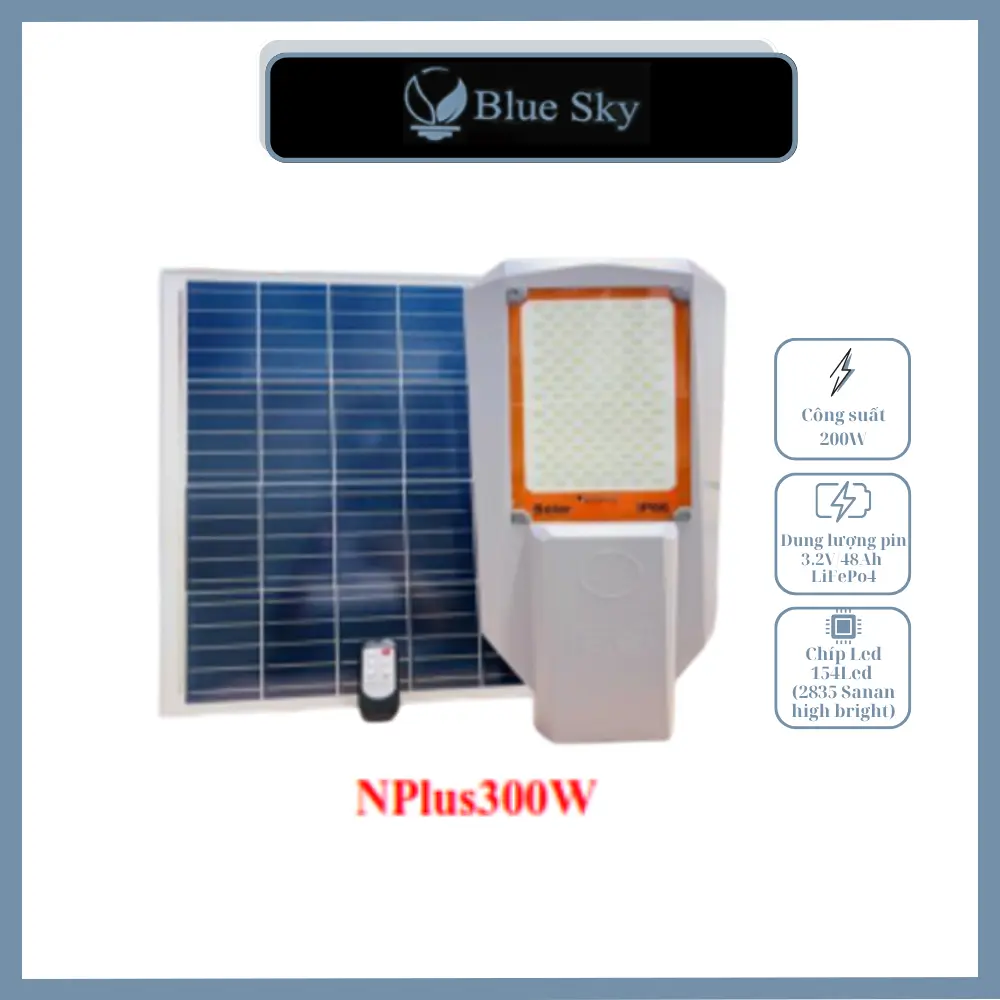 ĐÈN NĂNG LƯỢNG MẶT TRỜI - BLUESKY BLS-NPlus300 ĐÈN NĂNG LƯỢNG MẶT TRỜI, BLUESKY BLS-NPlus300