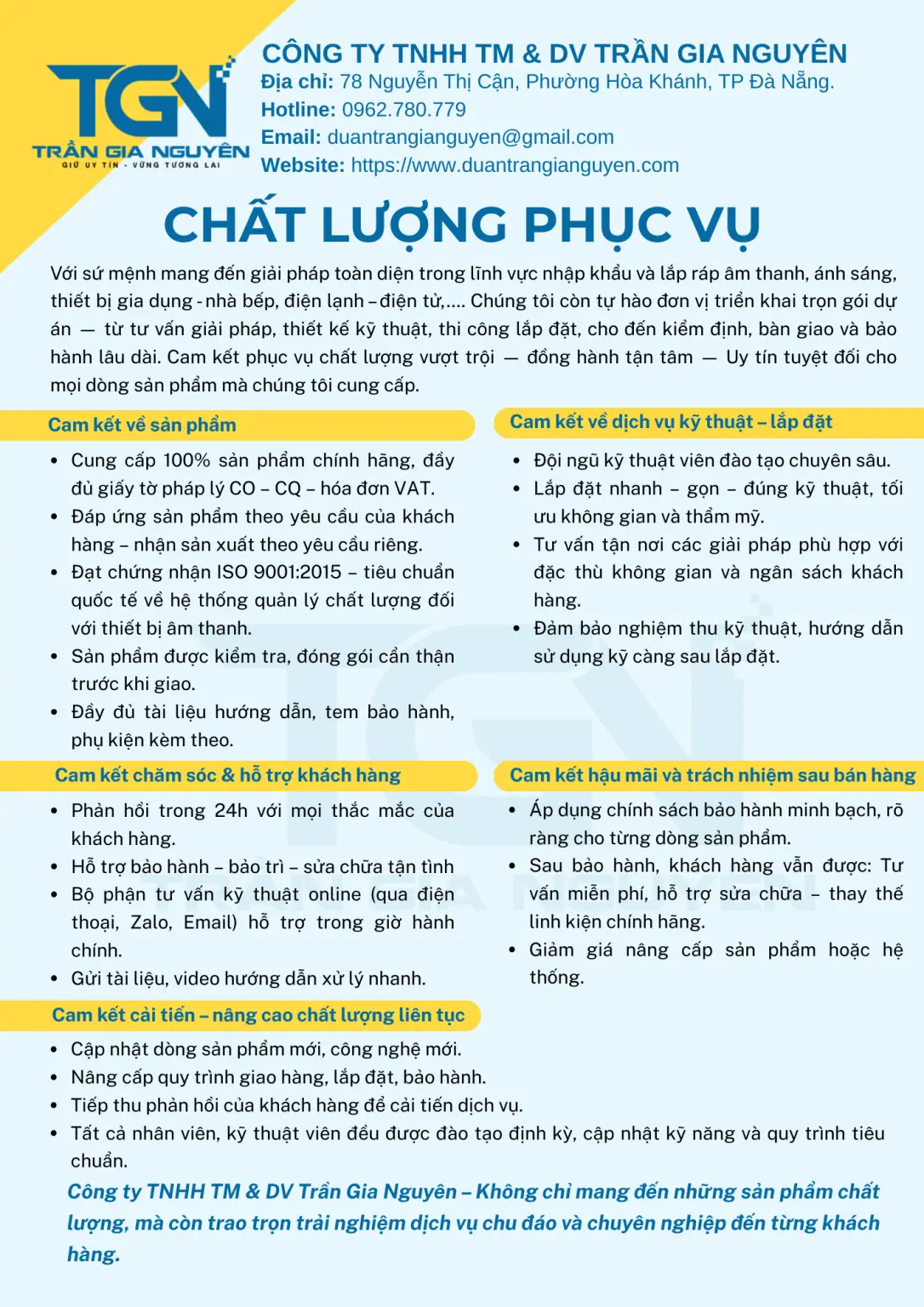 Chất Lượng Phục Vụ
