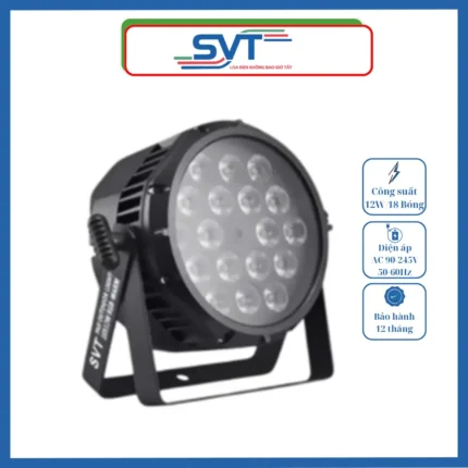 ĐÈN LED SVT PAR OUTDOOR LIGHT 18×12 W RGB-WARM CHỊU NƯỚC NGOÀI TRỜI