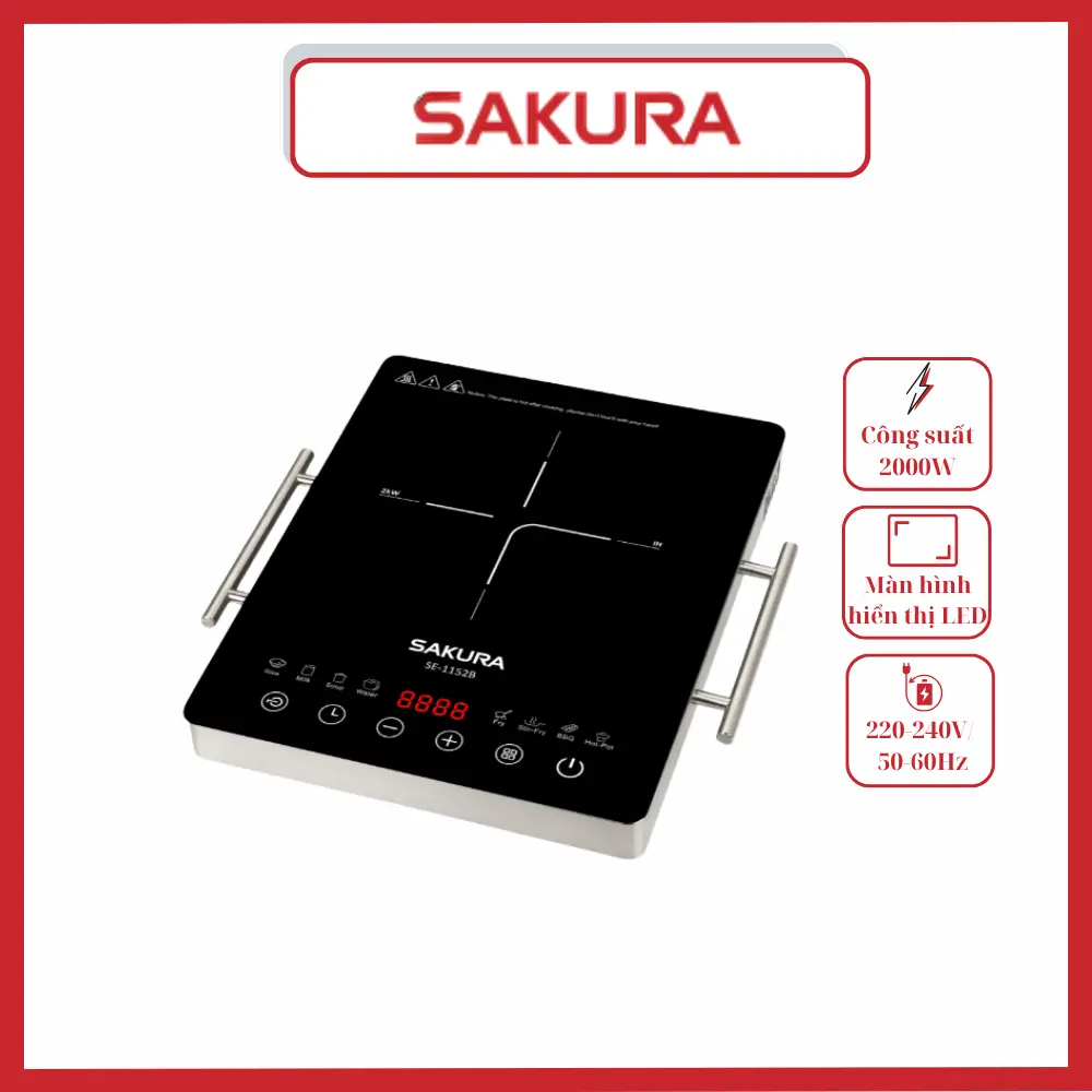 Bếp Từ Đơn SAKURA SE-1152B Bếp Từ Đơn, SAKURA SE-1152B