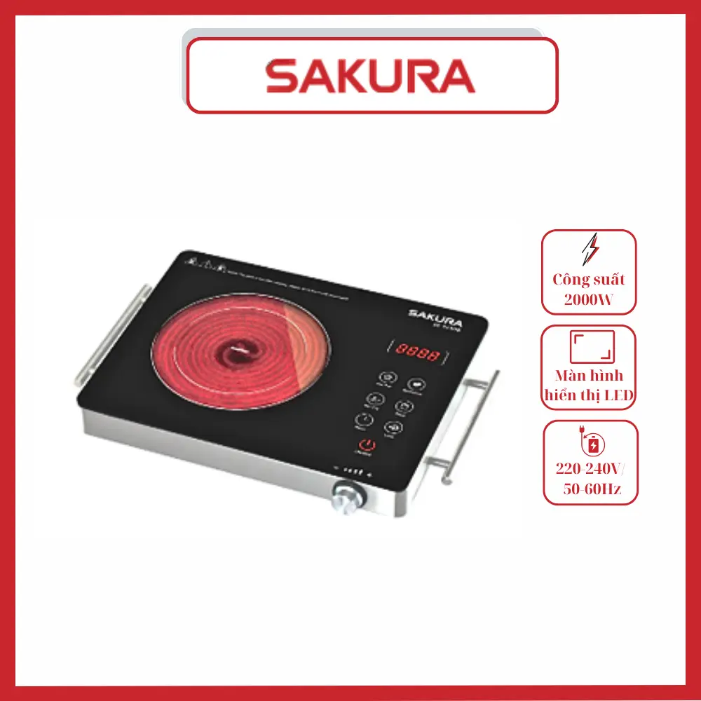 Bếp Hồng Ngoại Đơn SAKURA SE-3150B Bếp Hồng Ngoại Đơn, SAKURA SE-3150B