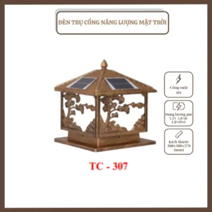 ĐÈN TRỤ CỔNG, NĂNG LƯỢNG MẶT TRỜI, TC – 307