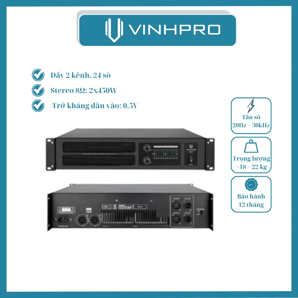 CỤC ĐẨY CÔNG SUẤT VINHPRO V8600 CỤC ĐẨY CÔNG SUẤT, VINHPRO V8600