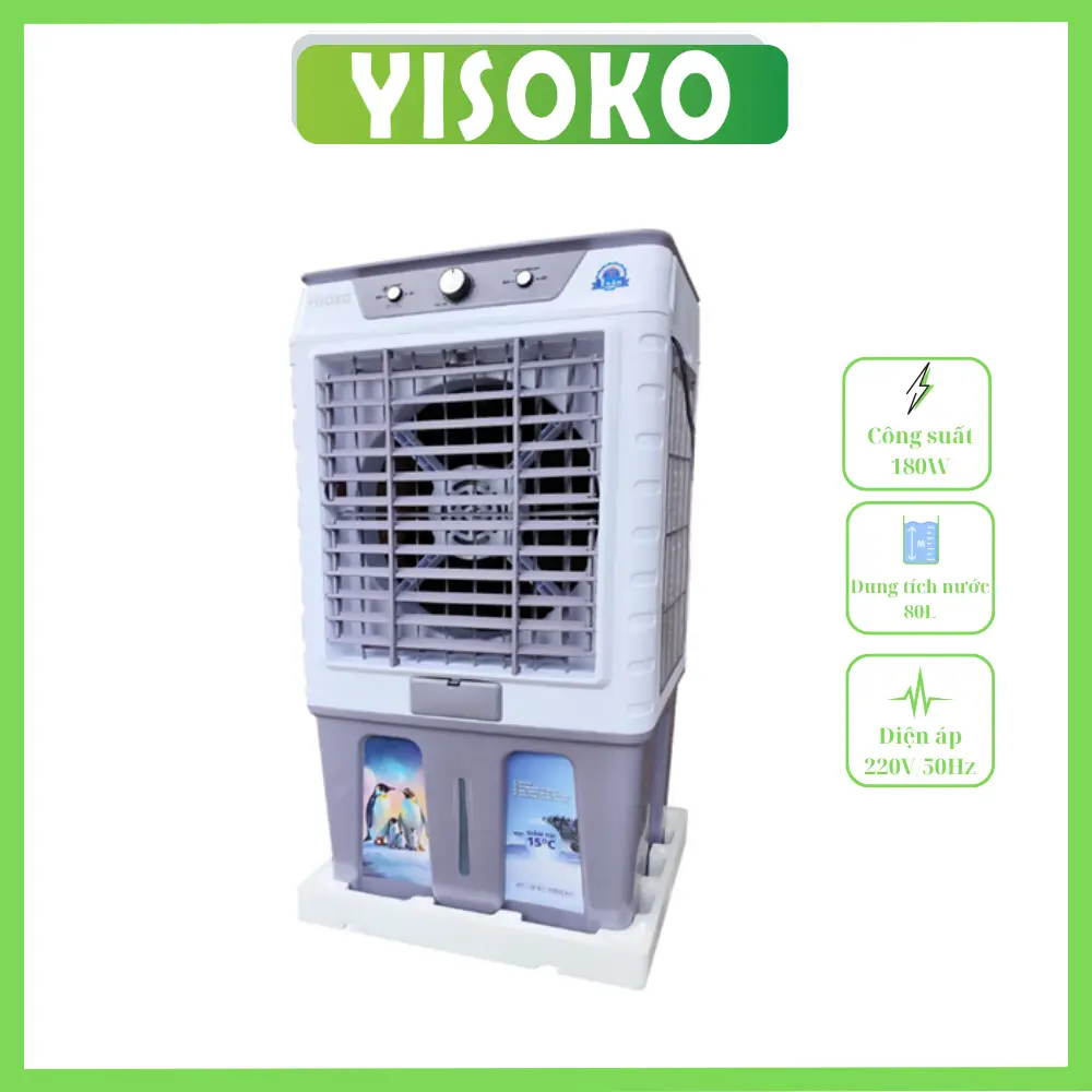 Quạt Điều Hòa Yisoko 8600 (80l) Quạt Điều Hòa, Yisoko 8600 (80l)