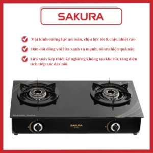 BẾP GAS ĐÔI, SAKURA, SA-792LG