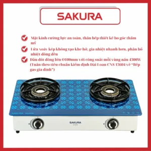 BẾP GAS ĐÔI, SAKURA, SA-992HG
