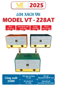 Xu Hướng Loa Xách Tay 2025 – Giải Pháp Âm Thanh Nhỏ Gọn Cho Nhiều Dự Án Loa Xách Tay Cao Cấp VINHMAX VT-228AT