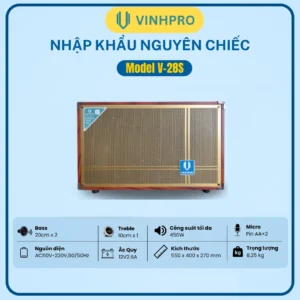 Xu Hướng Loa Xách Tay 2025 – Giải Pháp Âm Thanh Nhỏ Gọn Cho Nhiều Dự Án Loa Xách Tay VINHPRO V-28S