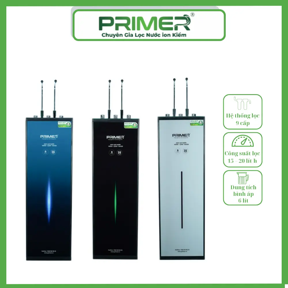 MÁY LỌC NƯỚC NÓNG LẠNH NGUỘI PRIMER PLUS 369 MÁY LỌC NƯỚC NÓNG LẠNH NGUỘI PRIMER PLUS 369