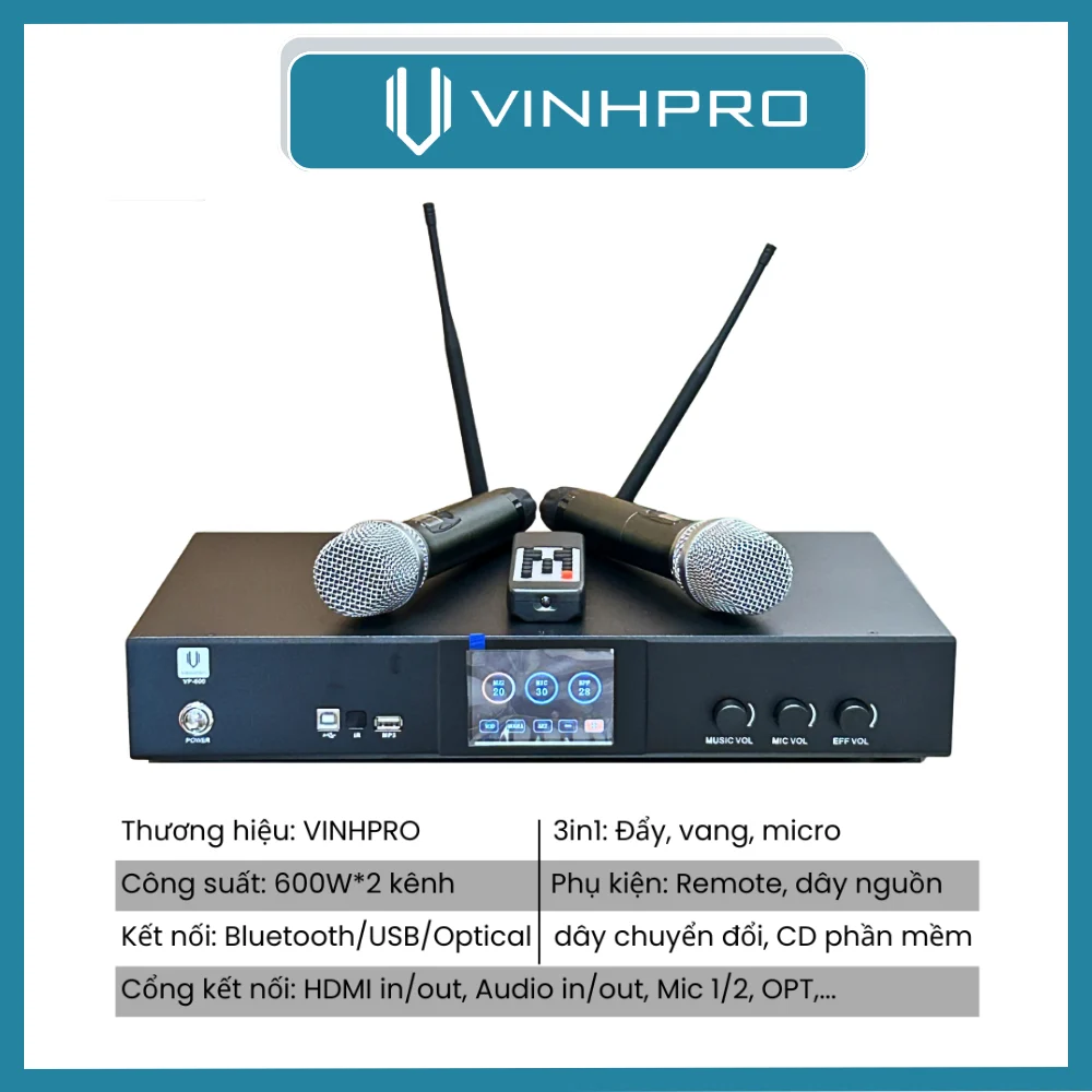 AMPLY 3IN1 VINHPRO VP-600 AMPLY 3IN1 VINHPRO VP-600