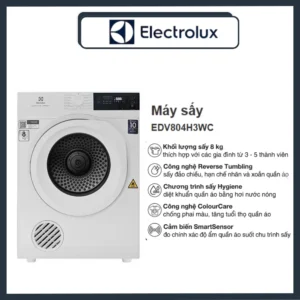 MÁY SẤY QUẦN ÁO ELECTROLUX EDV804H3WC