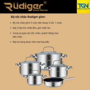 Bộ Nồi Chảo Rudiger – Bí Quyết Cho Gian Bếp Hiện Đại Và Ấm Cúng Bội nồi 1