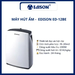 MÁY HÚT ẨM - EDISON ED-12BE w