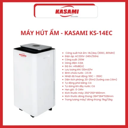 MÁY HÚT ẨM - KASAMI KS-14EC w