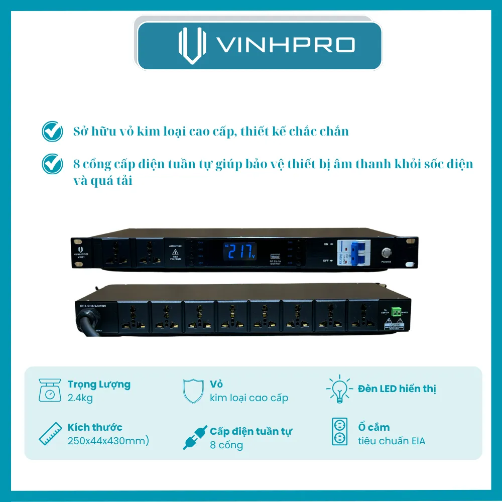 QUẢN LÝ NGUỒN VINHPRO V-801 QUẢN LÝ NGUỒN V-801