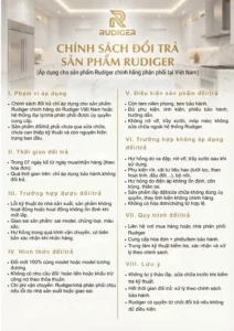 CHINH SACH DOI TRA DAI LY VA KHACH LE