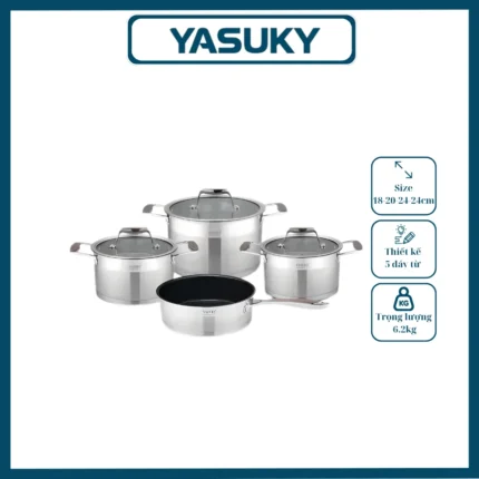 BỘ XOONG NỒI YASUKY YK-0710