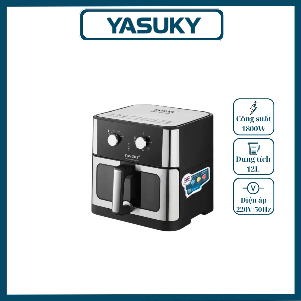 NỒI CHIÊN KHÔNG DẦU YASUKY YK-120 NỒI CHIÊN KHÔNG DẦU YASUKY YK-120
