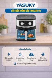 Nồi Chiên Không Dầu Yasuky Chính Hãng Cho Gian Bếp Hiện Đại NỒI CHIÊN KHÔNG DẦU THAILAND-92